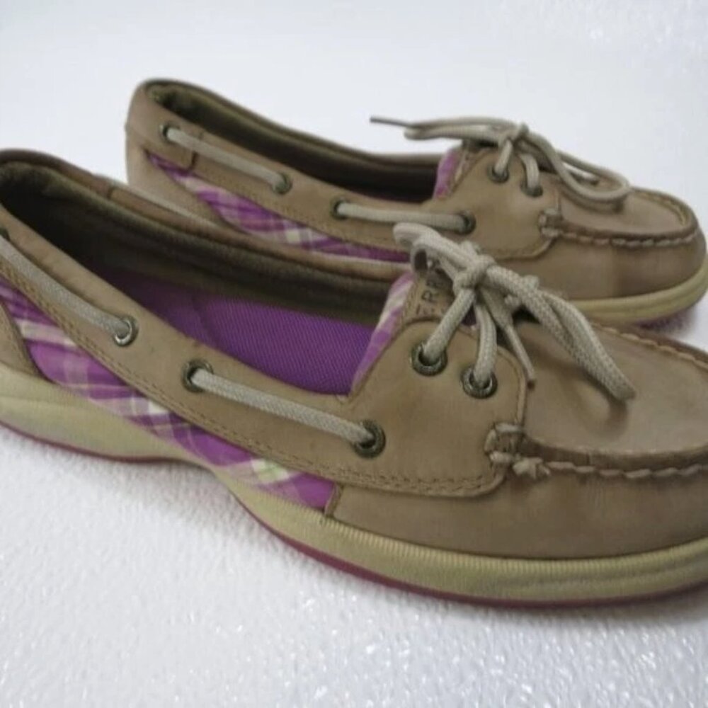 Sperry Top-Sider Nubuck Leather Cloth Deck Boat Shoes Footwear Zapatos Kutsu 7 - Picture 2 of 3